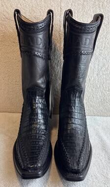 Cuadra Men's Black/Brown 3 Pieces Fuscus Leather Western Boots Size 7 EE 54147